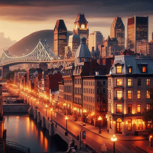 Montreal cityscape — PureTV headquarters